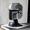 Brinquedo de construção LEGO Capacete Mandaloriano 75328 — modelo de exposição Star Wars, peça de colecionador para construir, 584 peças, idade 18+