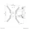 Suporte de parede para TV Neomounts WL40-550BL14 40-55 polegadas - totalmente móvel - montagem fácil