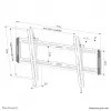 Suporte de parede para TV Neomounts WL35-550BL16 42-86 polegadas – inclinável – montagem fácil