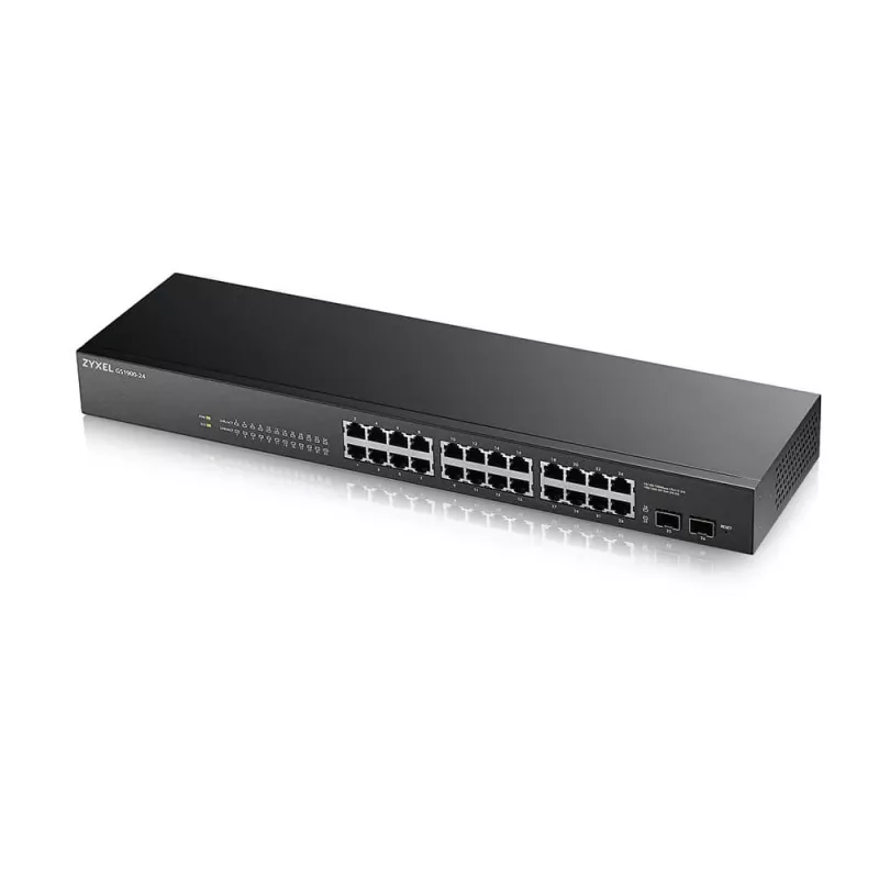 Zyxel GS-1900-24 v2 Managed L2 Gigabit Ethernet (10/100/1000) 1U preto
