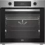 Forno elétrico de encastrar BEKO BBIE123001XD, 72 L, aço inoxidável, controlo tátil, limpeza a vapor, grelhador, extração telescópica