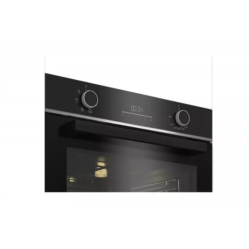 Forno elétrico de encastrar BEKO BBIE17301BD, 72 L, convecção, grelhador, limpeza a vapor, aço inoxidável