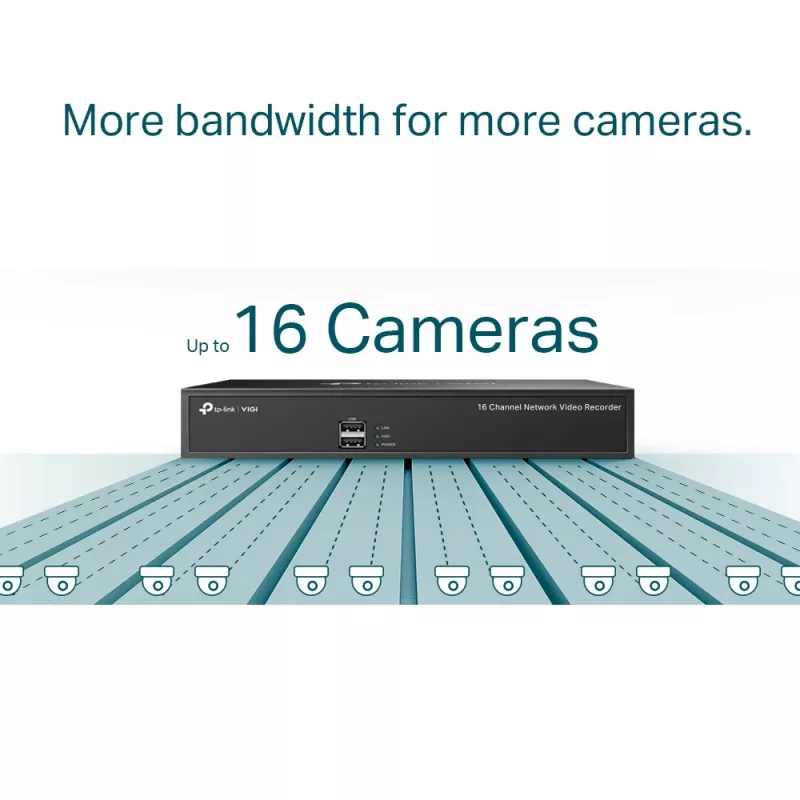 Gravador de vídeo em rede TP-Link VIGI 16 canais