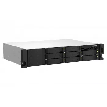 Servidor NAS/Storage QNAP TS-873AEU-4G Rack (2U) Ryzen Embedded V1500B 4 GB DDR4 0 TB QuTS hero Black