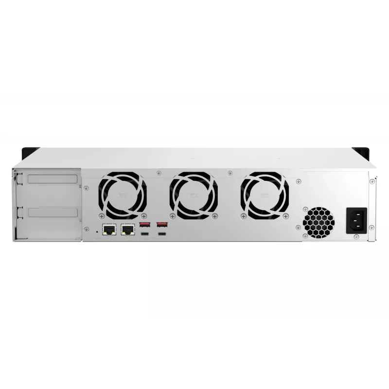 Servidor NAS/Storage QNAP TS-873AEU-4G Rack (2U) Ryzen Embedded V1500B 4 GB DDR4 0 TB QuTS hero Black