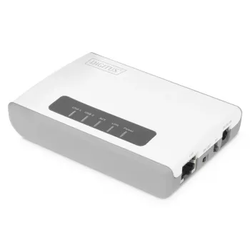 Servidor de rede WLAN NAS USB Hub Servidor de impressão DIGITUS 2 portas USB 2.0