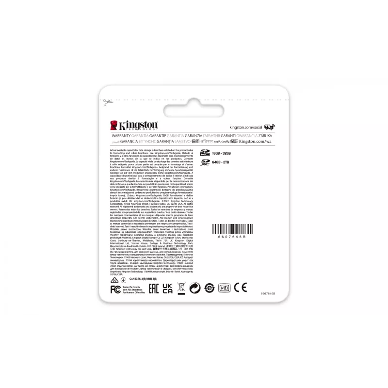 Kingston Technology 64GB Canvas React Plus SDXC UHS-II 300R/260W U3 V90 para Full HD/4K/8K