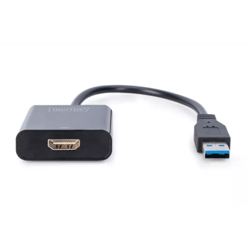 Adaptador DIGITUS USB 3.0 para HDMI entrada USB, saída HDMI, resolução até 1080p