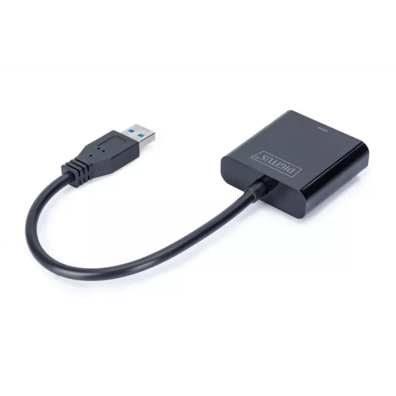 Adaptador DIGITUS USB 3.0 para HDMI entrada USB, saída HDMI, resolução até 1080p