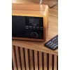 Rádio portátil Adler AD 1184 com sintonizador digital DAB+/FM/AM, Bluetooth 5.0, 15W, SD/USB, despertador, preto/madeira
