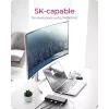 ICY BOX IB-DK2245AC com fios USB 3.2 Gen 1 (3.1 Gen 1) Type-C preto