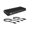 ICY BOX IB-DK2245AC com fios USB 3.2 Gen 1 (3.1 Gen 1) Type-C preto