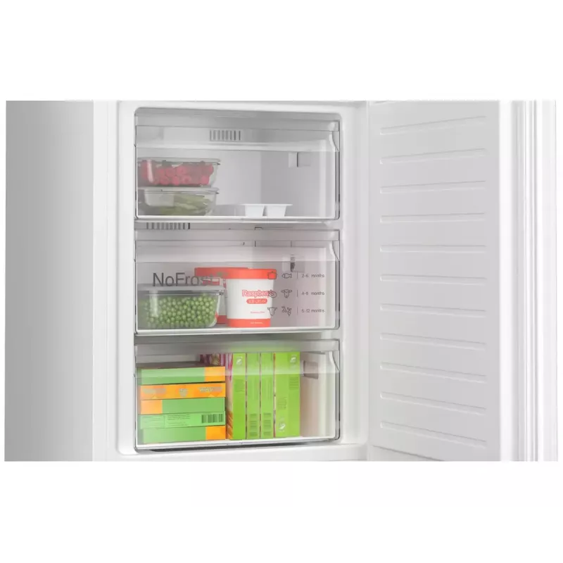 Combinado frigorífico-congelador Bosch Serie 4 KGN362WDF — autónomo, 321 L (218 L frigorífico / 103 L congelador), congelador em baixo, NoFrost, branco