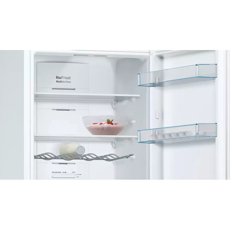 Bosch KGN36VWED frigorífico combinado, de instalação livre, NoFrost, 237 l + 89 l, 186 cm, classe energética E, branco
