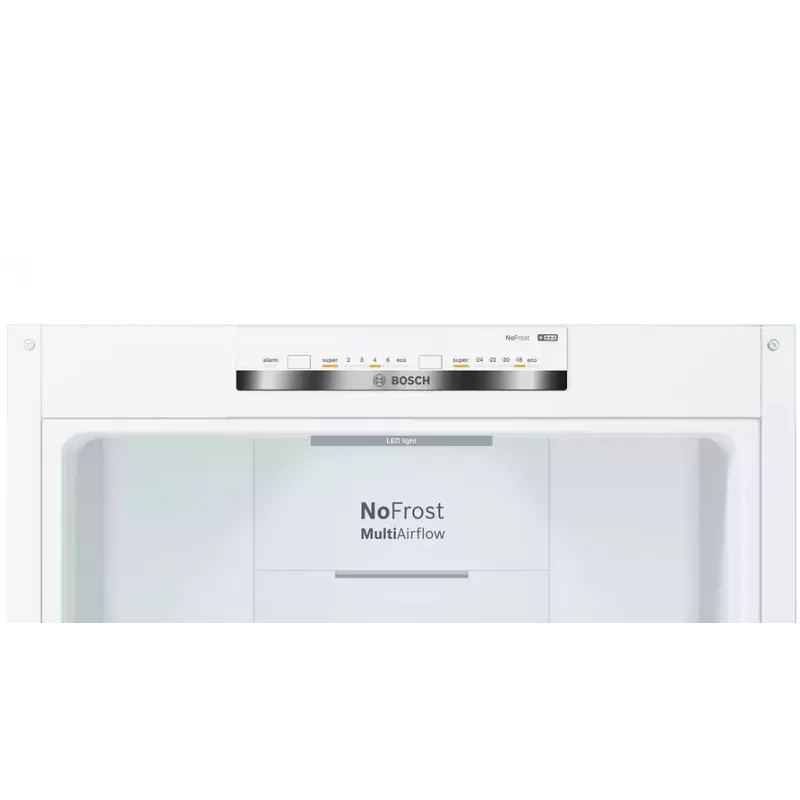 Bosch KGN36VWED frigorífico combinado, de instalação livre, NoFrost, 237 l + 89 l, 186 cm, classe energética E, branco