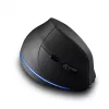 Rato vertical sem fios MEDIA-TECH MT1123, preto, 2400 DPI, 5 botões, recetor RF-USB