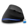Rato vertical sem fios MEDIA-TECH MT1123, preto, 2400 DPI, 5 botões, recetor RF-USB