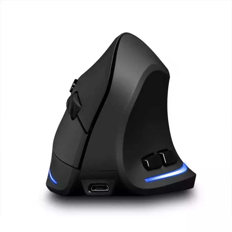 Rato vertical sem fios MEDIA-TECH MT1123, preto, 2400 DPI, 5 botões, recetor RF-USB