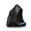 Rato vertical sem fios MEDIA-TECH MT1123, preto, 2400 DPI, 5 botões, recetor RF-USB