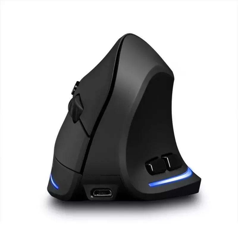 Rato vertical sem fios MEDIA-TECH MT1123, preto, 2400 DPI, 5 botões, recetor RF-USB