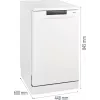 Máquina de lavar louça de instalação livre Gorenje GS520E15W — 9 conjuntos de louça, 47 dB, 448×600×845 mm, 9 L/ciclo