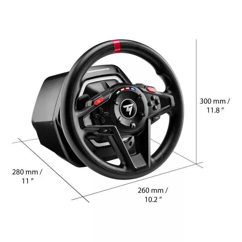 Thrustmaster T128 Preto USB Volante + Pedais Analógico PC 4460184