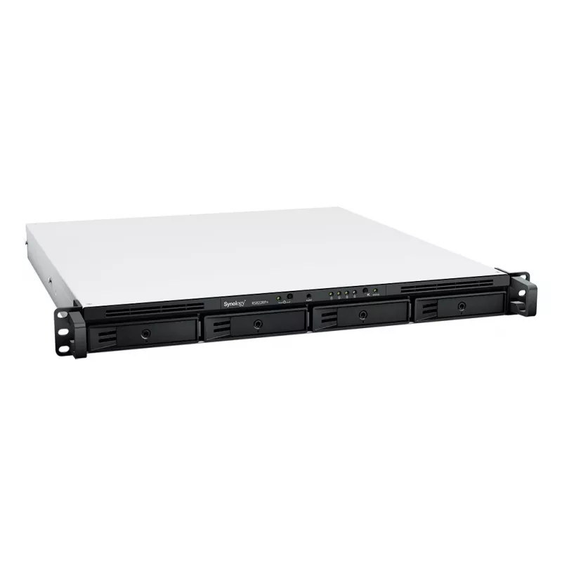SYNOLOGY Rack Station RS822RP+ 1U 4-Bay Servidor NAS Barebone com fonte de alimentação redundante