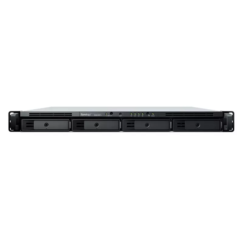 SYNOLOGY Rack Station RS822RP+ 1U 4-Bay Servidor NAS Barebone com fonte de alimentação redundante