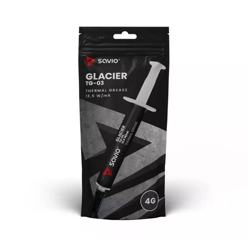 Pasta térmica SAVIO TG-03 13,5 W/m·K 4 g — pasta térmica para CPUs e GPUs