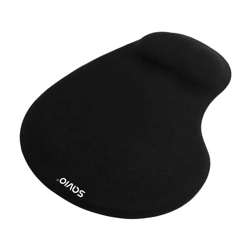 Tapete de rato SAVIO MP-01B apoio de pulso em gel 3 mm de espessura 230×190 mm preto