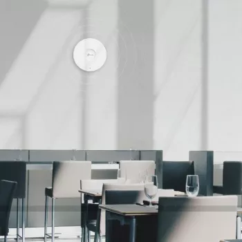 TP-Link Omada AX3000 ponto de acesso WiFi 6 para montagem no teto, 2,4 GHz, 5 GHz, 2976 Mbit/s, HTTPS, SNMP, SNMPv2, SNMPv3, SSH, WPA, WPA2, WPA3, 10/100/1000 Mbit/s