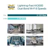 TP-Link Omada AX3000 ponto de acesso WiFi 6 para montagem no teto, 2,4 GHz, 5 GHz, 2976 Mbit/s, HTTPS, SNMP, SNMPv2, SNMPv3, SSH, WPA, WPA2, WPA3, 10/100/1000 Mbit/s