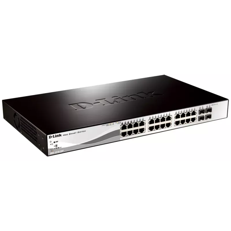 D-Link DGS-1210-28P gerido L2 Gigabit Ethernet (10/100/1000) Power over Ethernet (PoE) 1U