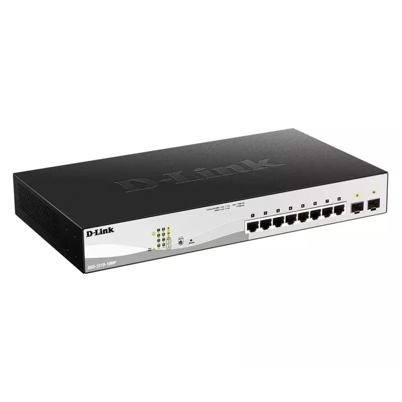 D-Link DGS-1210-52MP gerido L2 Gigabit Ethernet (10/100/1000) Power over Ethernet (PoE) preto, cinzento