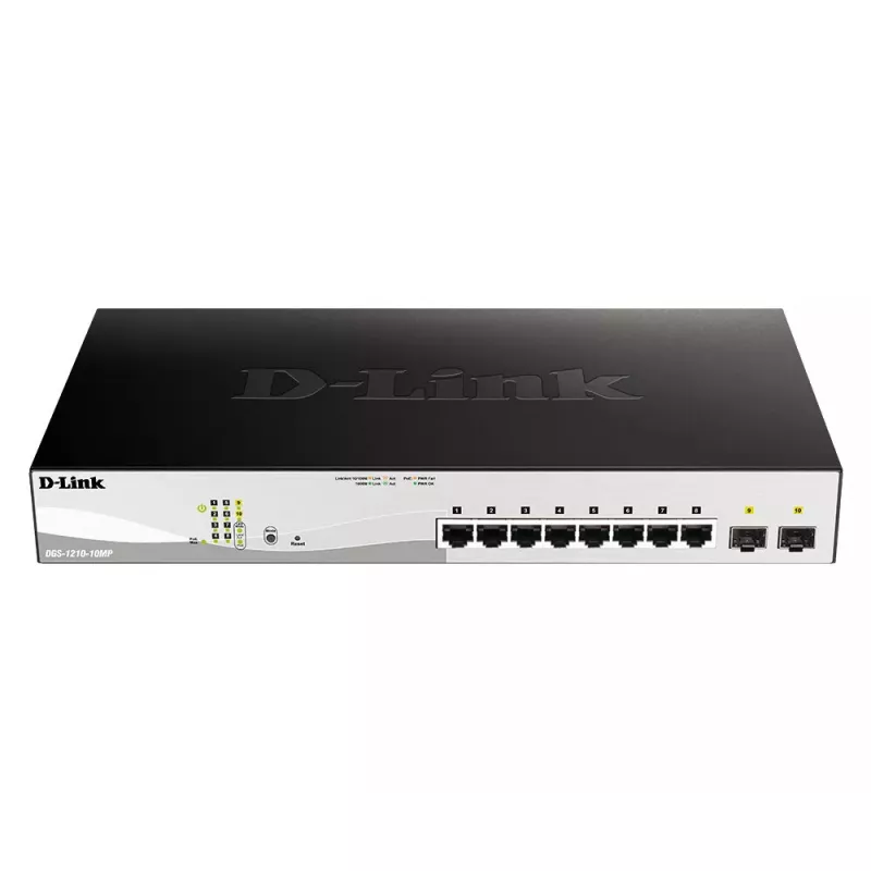 D-Link DGS-1210-52MP gerido L2 Gigabit Ethernet (10/100/1000) Power over Ethernet (PoE) preto, cinzento