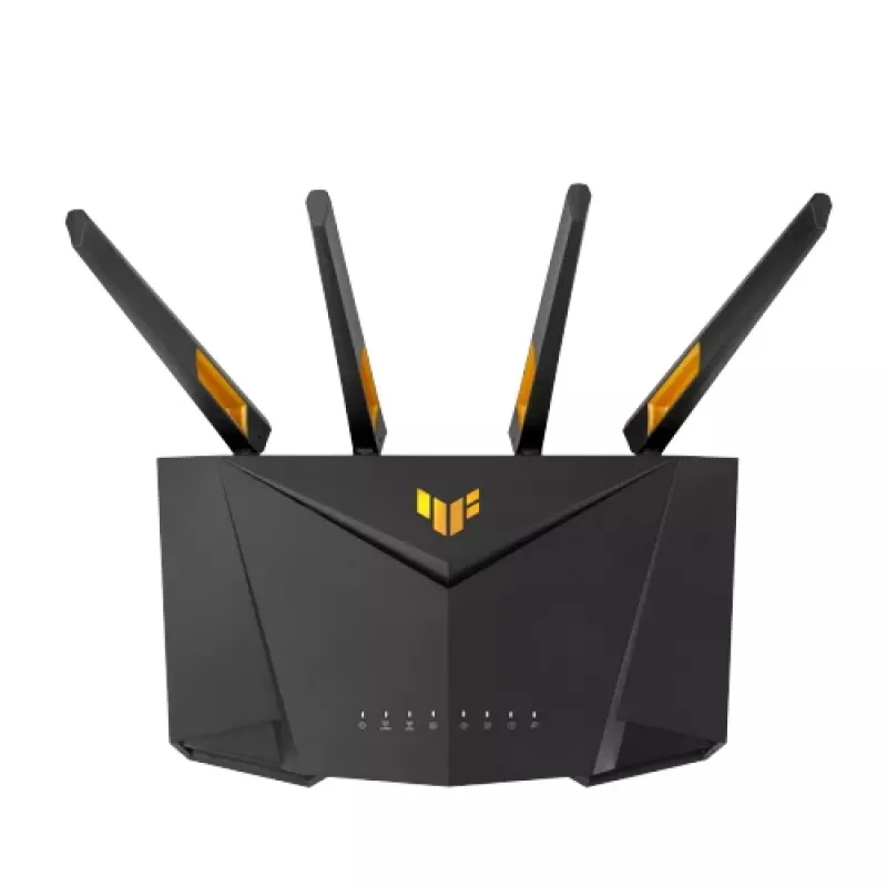 Router sem fios ASUS TUF Gaming AX3000 V2 Gigabit Ethernet dual band (2,4 GHz / 5 GHz) preto, laranja