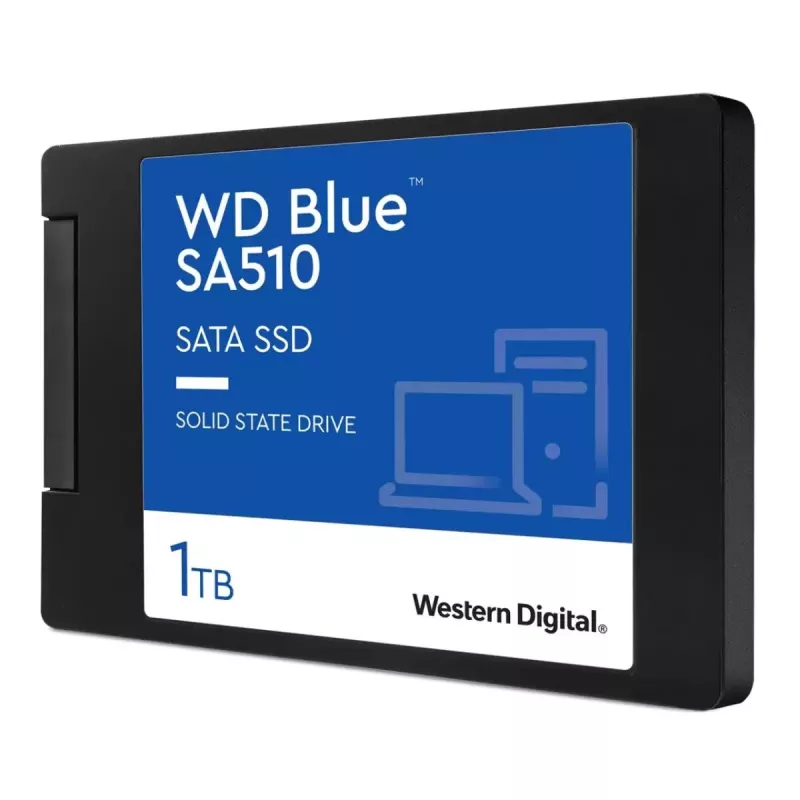 WESTERN DIGITAL SSD - WD Blue SA510 - 1 TB - SATA 6 Gb/s - 2,5 polegadas - caixa 7 mm