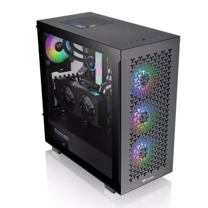Caixa mid-tower Thermaltake V350 TG ARGB Air, preto