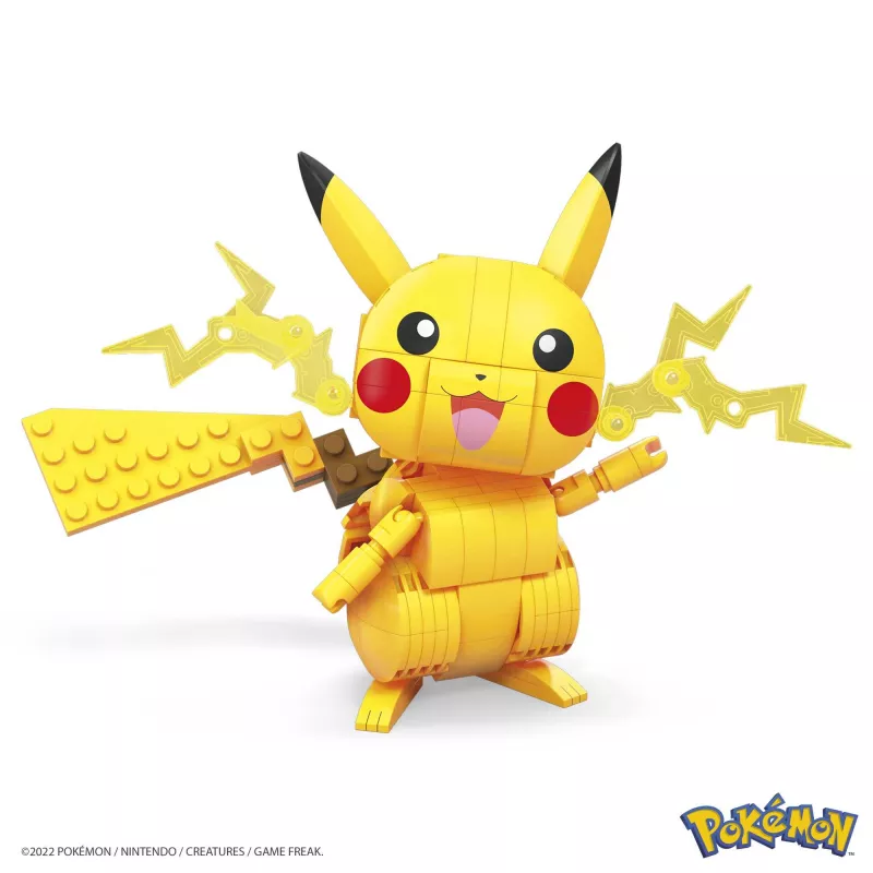 MEGA Pokémon conjunto de construção Pikachu (211 peças) com 1 figura de ação para crianças