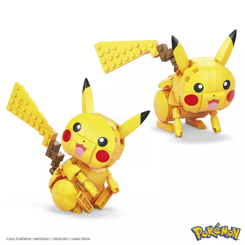 MEGA Pokémon conjunto de construção Pikachu (211 peças) com 1 figura de ação para crianças