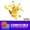 MEGA Pokémon conjunto de construção Pikachu (211 peças) com 1 figura de ação para crianças