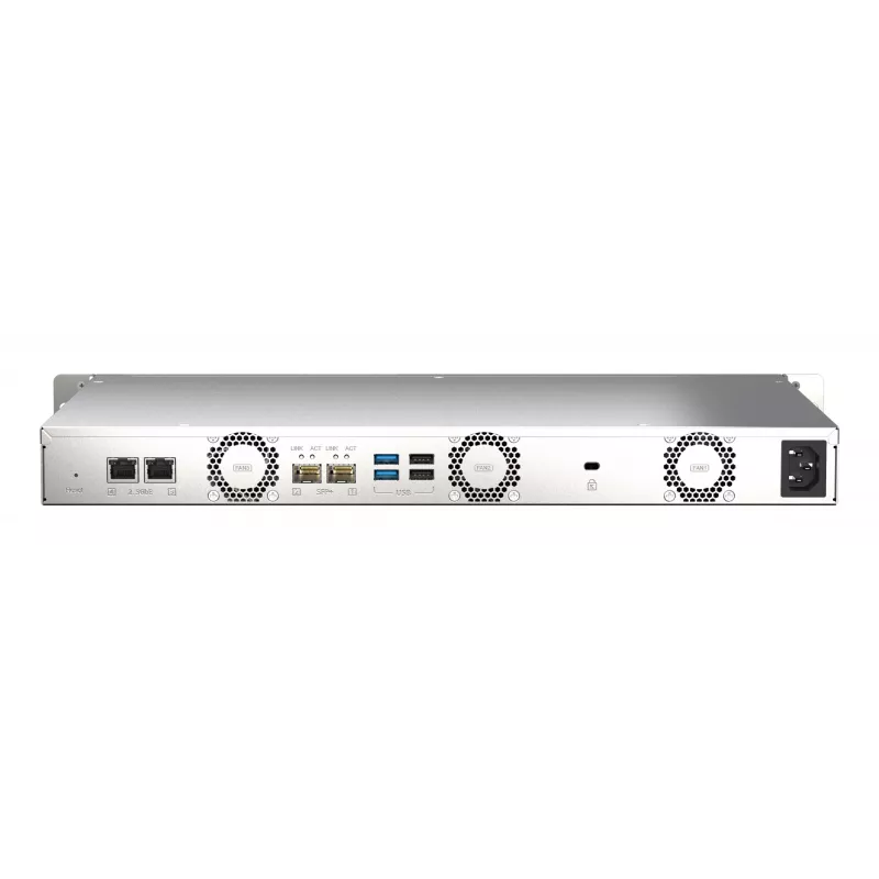 QNAP TS-435XEU NAS Rack (1U) Marvell CN9131 4 GB DDR4 0 TB QNAP QTS preto, cinzento