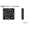 be quiet! SILENT WINGS PRO 4 | ventoinha de caixa 120mm PWM 12 cm preto 1 unid.