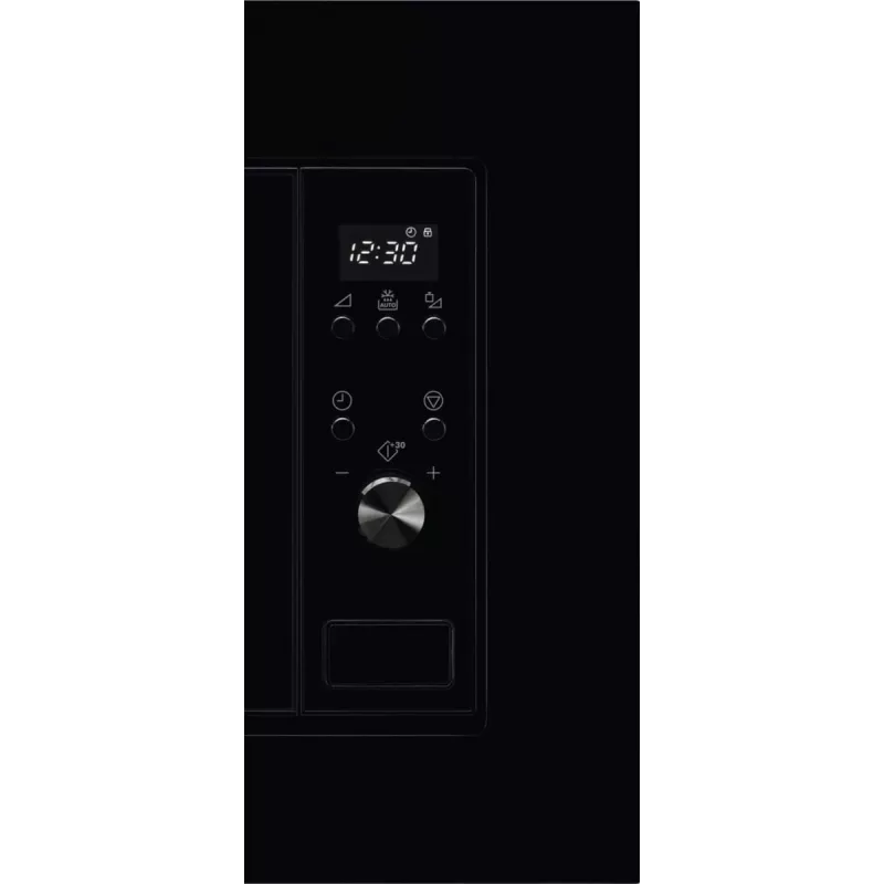 Micro-ondas de encastrar Electrolux LMS2203EMK, 700 W, 5 níveis de potência, prato giratório de 24,5 cm, visor LED, interior em aço inoxidável, preto