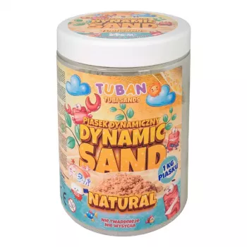 Areia cinética para crianças Tuban DYNAMIC SAND NATURAL 1 kg 3 anos