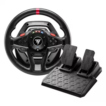 Thrustmaster T128 preto USB volante + pedais analógico PC, PlayStation 4, PlayStation 5