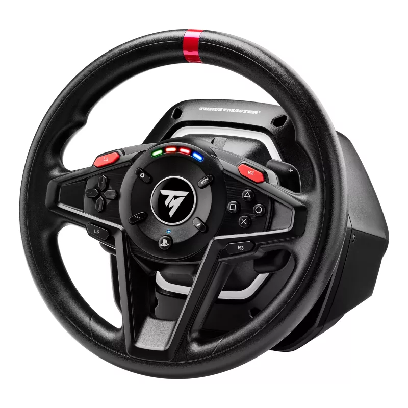 Thrustmaster T128 preto USB volante + pedais analógico PC, PlayStation 4, PlayStation 5
