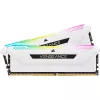 Memória CORSAIR 32GB DDR4 3200MHz C16 (2x16GB) Vengeance RGB Pro branco