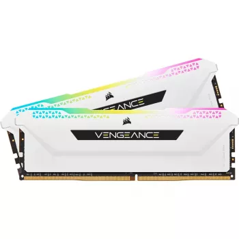 Memória CORSAIR 32GB DDR4 3200MHz C16 (2x16GB) Vengeance RGB Pro branco