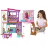 Casa de férias Barbie conjunto de brincar com mais de 30 peças, brinquedo para crianças a partir dos 3 anos